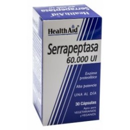 Serrapeptasa 60000 UI 60 cápsulas HealthAid