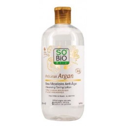 Agua Micelar Antiedad Ácido Hialurónico Argán BIO 500 ml So Bio Etic